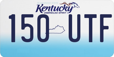KY license plate 150UTF