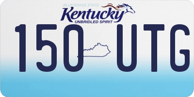 KY license plate 150UTG