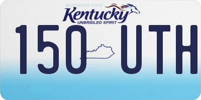 KY license plate 150UTH