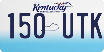 KY license plate 150UTK