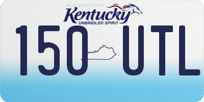 KY license plate 150UTL
