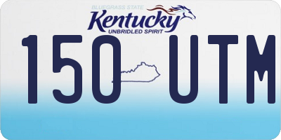 KY license plate 150UTM