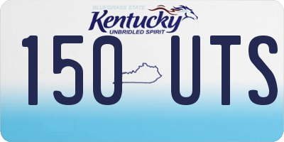 KY license plate 150UTS