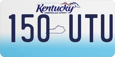 KY license plate 150UTU