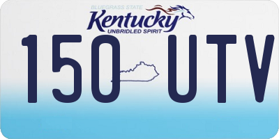 KY license plate 150UTV