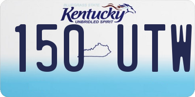 KY license plate 150UTW