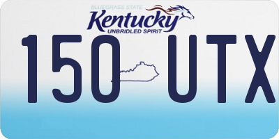KY license plate 150UTX