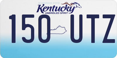 KY license plate 150UTZ