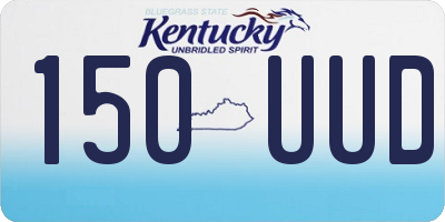 KY license plate 150UUD