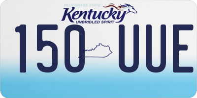KY license plate 150UUE