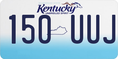 KY license plate 150UUJ