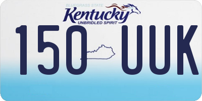KY license plate 150UUK