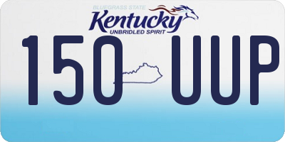 KY license plate 150UUP