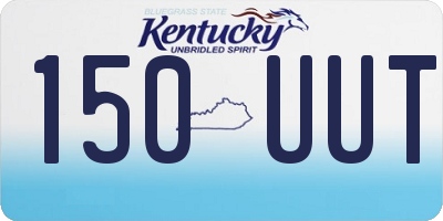 KY license plate 150UUT