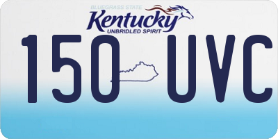 KY license plate 150UVC