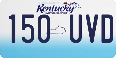 KY license plate 150UVD