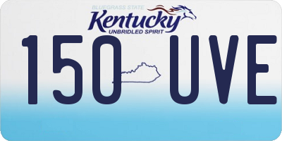 KY license plate 150UVE