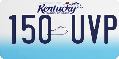 KY license plate 150UVP