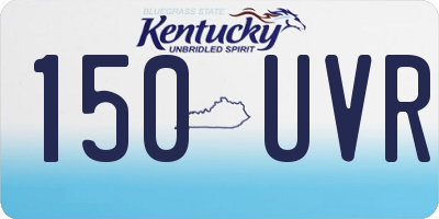 KY license plate 150UVR