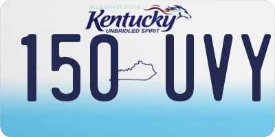 KY license plate 150UVY