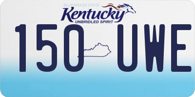 KY license plate 150UWE