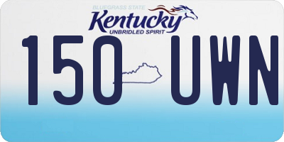 KY license plate 150UWN