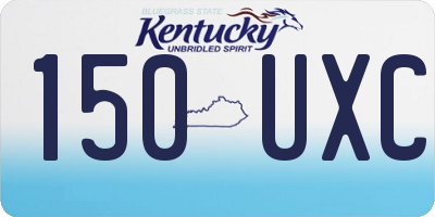 KY license plate 150UXC