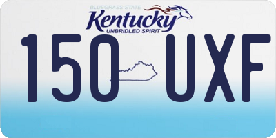 KY license plate 150UXF