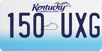 KY license plate 150UXG