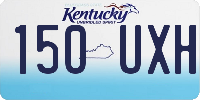 KY license plate 150UXH