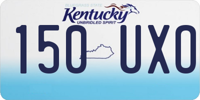KY license plate 150UXO