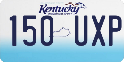 KY license plate 150UXP