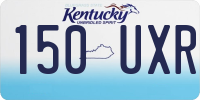 KY license plate 150UXR