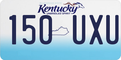 KY license plate 150UXU