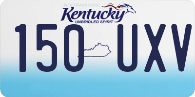 KY license plate 150UXV