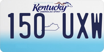KY license plate 150UXW