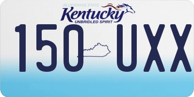 KY license plate 150UXX