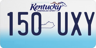 KY license plate 150UXY