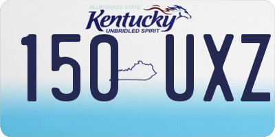 KY license plate 150UXZ