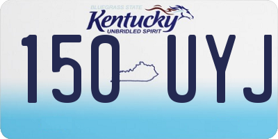 KY license plate 150UYJ