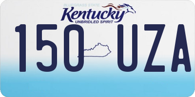 KY license plate 150UZA