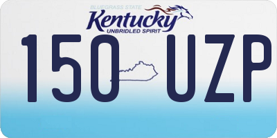 KY license plate 150UZP
