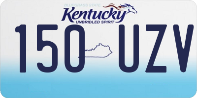 KY license plate 150UZV