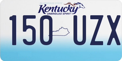 KY license plate 150UZX