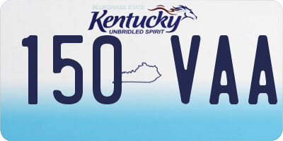 KY license plate 150VAA