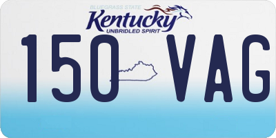 KY license plate 150VAG
