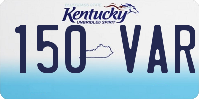 KY license plate 150VAR