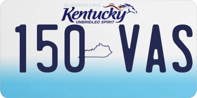 KY license plate 150VAS