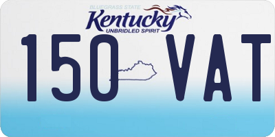 KY license plate 150VAT