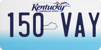 KY license plate 150VAY